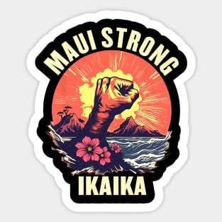 Vintage Ikaika Strong Maui Hawaii Island I Love Hawaii Sticker